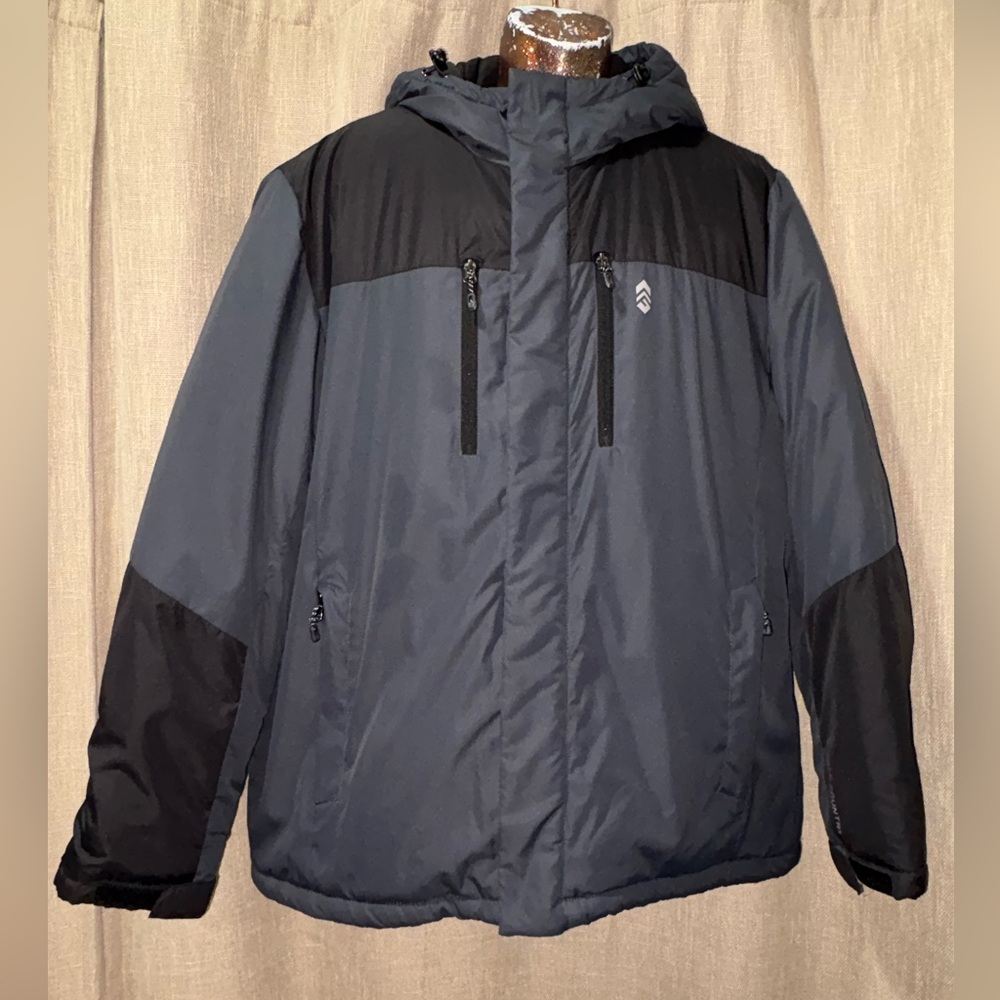 Free Country Men's Black and Grey Ski Jacket